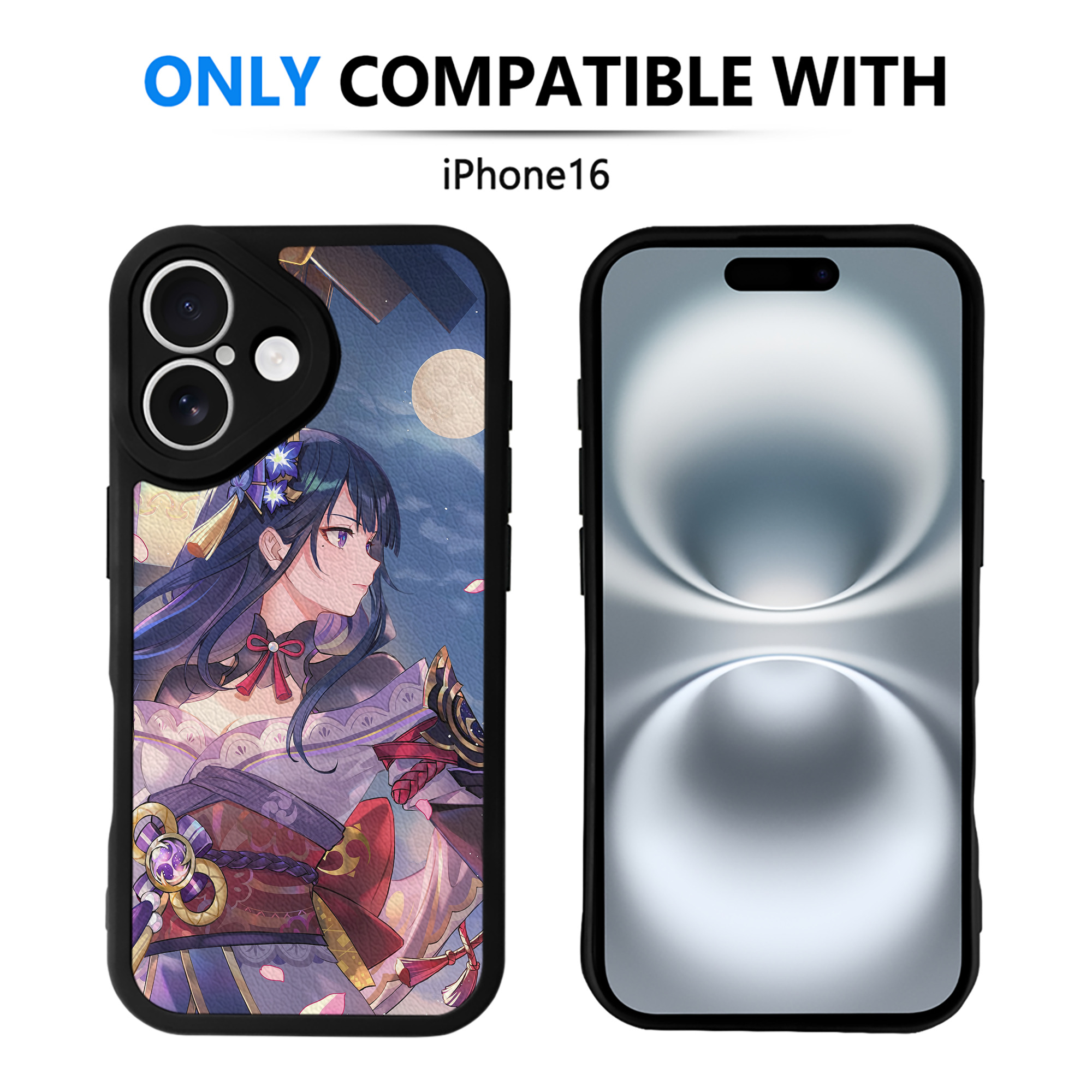 げんし神 genshin 【iPhone 16シリーズ対応】シリコンスマホケース（レザー調） 材質：シリコン